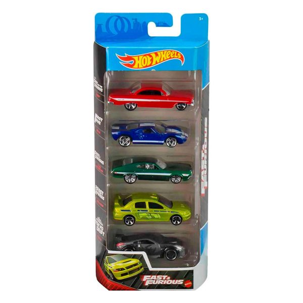 BLISTER PACK DE 5 AUTOS - FAST & FURIOUS - Rápidos y Furiosos