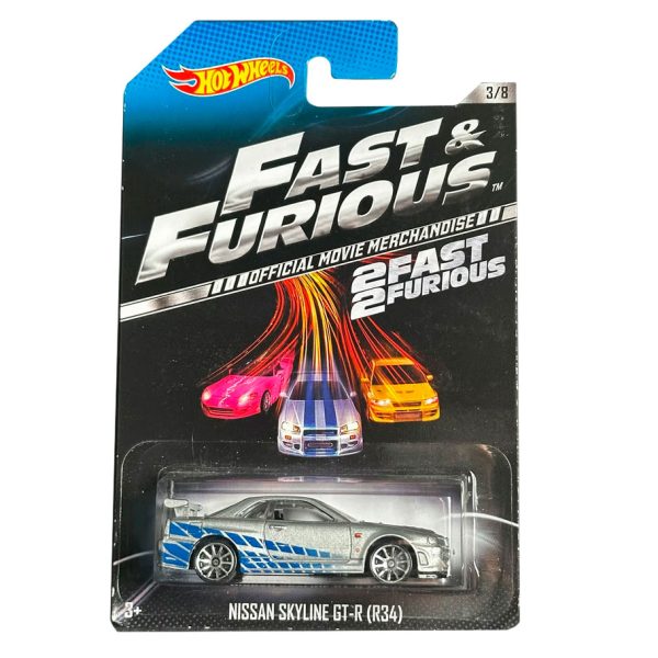 NISSAN SKYLINE R34 - BRIAN - MERCHANDISE EDITION - FAST & FURIOUS – Rápidos y Furiosos