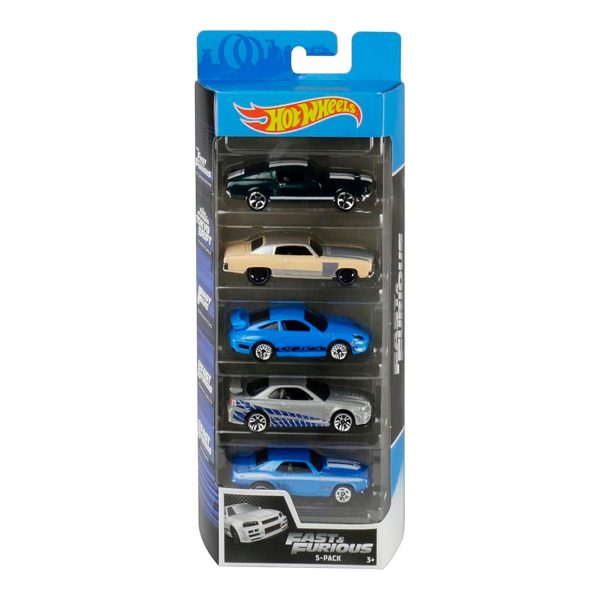 BLISTER PACK DE 5 AUTOS - FAST & FURIOUS - Rápidos y Furiosos GTR - R34